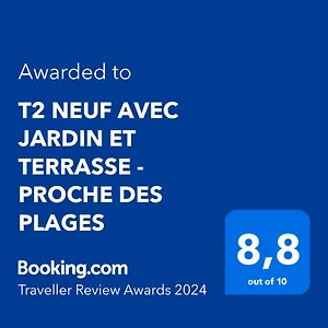  Apartment T2 Neuf Avec Jardin Et Terrasse - Proche Des Plages